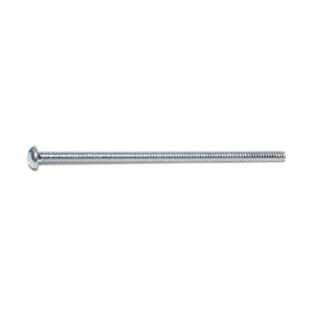 #6-32 X 3 In Slotted Round Machine Screw, Zinc Plated Steel, 20 PK